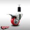 Service Caster 3'' SS Red Poly Swivel 1-3/8'' Expanding Stem Caster Total Lock Brake SCC-SSEXTTL20S314-PPUB-RED-138 - alternate 4